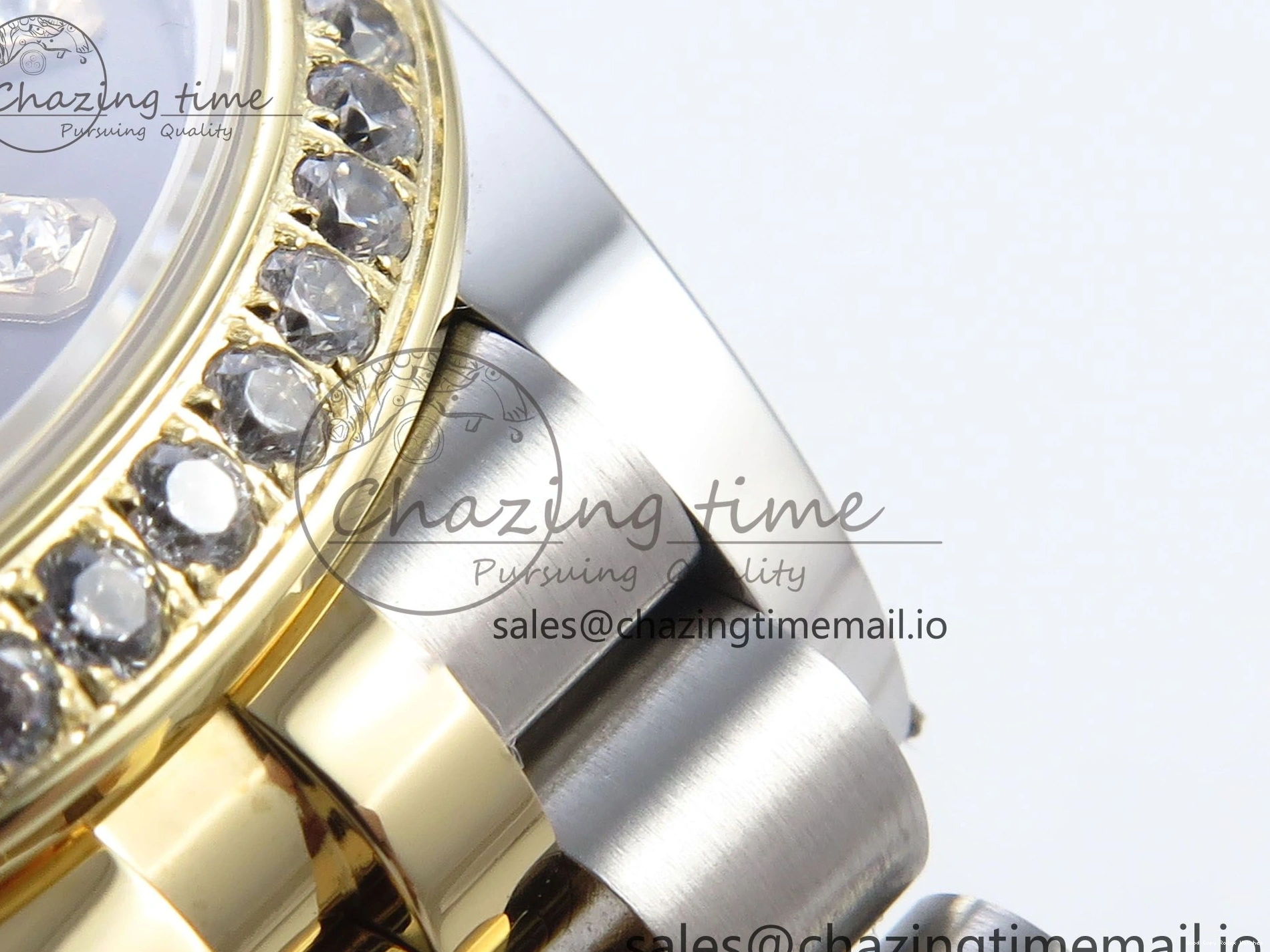 Good Copy Rolex Watches Bezel on Dial ARF Bracelet Best Snug 409 Edition Diamonds DateJust Jubilee ETA YG 1:1 Brown 904L SS Diamonds 31 278383RBR Steel 1222